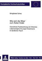 Wie Sich Die Wies' Zum Acker Findet: Heirat/Feste Paarbeziehung ALS Kritisches Lebensereignis Fuer Junge Erwachsene Im Laendlichen Raum 3631435428 Book Cover
