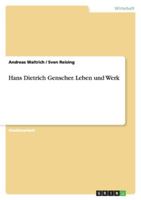 Hans Dietrich Genscher. Leben Und Werk 3638880370 Book Cover