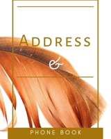 Address And Phone Book - Colored Interior - Name Mobile Email Home Detail - Abstract Brown Bronze Honey Amber Ginger 1715430395 Book Cover