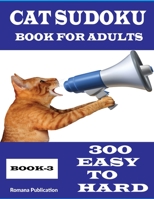 Cat Sudoku Book-3: Sudoku books for adults gift for cat lovers B091F3LDYD Book Cover