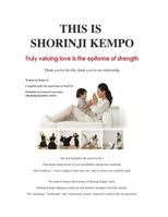 This is Shorinji Kempo: Truly valuing love is the epitome of strength 1537648624 Book Cover