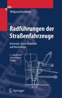 Radführungen Der Strassenfahrzeuge Kinematik, Elasto Kinematik Und Konstruktion 3540711961 Book Cover