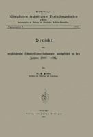 Bericht Uber Vergleichende Schmieroluntersuchungen Ausgefuhrt in Den Jahren 1889 1894 3642898726 Book Cover