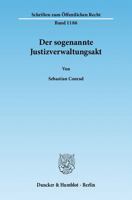 Der sogenannte Justizverwaltungsakt 3428132432 Book Cover