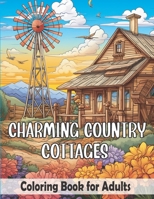 Charming Country Cottages coloring for Adults: an adults coloring book Featuring Beautiful Country Cottages Houses, Castle, English Cottages, ... Pages to Color for Creativity and Relaxation B08993DV6M Book Cover