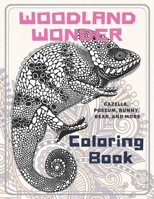 Woodland Wonder - Coloring Book - Gazella, Possum, Bunny, Bear, and more B08QWSSF6X Book Cover