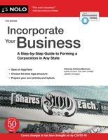 Incorporate Your Business: A Step-By-Step Guide to Forming a Corporation in Any State 141332391X Book Cover