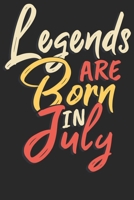 Legends are born in July: Wochenplaner Januar bis Dezember 2020 - 1 Woche auf einen Blick - DIN A5 Monatsplaner Jahresplaner Jahr Terminplaner Checklisten & Notizen Legenden sind im Juli geboren Gebur 1678462314 Book Cover