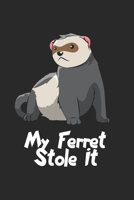 Frettchen Notizbuch: Frettchen Notizbuch für Liebhaber / Notizheft / Notizblock A5 (6x9in) Dotted Notebook / Punkteraster / 120 gepunktete Seiten (German Edition) 1671312864 Book Cover