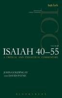 Isaiah 40-55 Vol 2: A Critical and Exegetical Commentary 0567020002 Book Cover