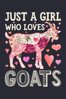 Just a Girl Who Loves Goats: Goat Lined Notebook, Journal, Organizer, Diary, Composition Notebook, Gifts for Goat Lovers 1709794062 Book Cover
