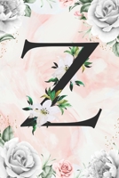 Z: Cute Initial Monogram Letter A Gratitude and Daily Reflection Journal For Mindfulness and Productivity A 120 Day Daily Gratitude Journal with Marble Pattern with White Flower Framed Print 1661120911 Book Cover