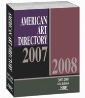 American Art Directory 2007-2008 0837963060 Book Cover