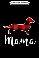 Composition Notebook: Mama Dachshund Matching Family Pajama Dog Christmas Journal/Notebook Blank Lined Ruled 6x9 100 Pages 1708590986 Book Cover