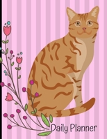 Daily Planner: Orange Tabby Cat Pink Daily Planner Hourly Appointment Book Schedule Organizer Personal Or Professional Use 365 Days 1707984875 Book Cover