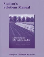 Elementary and Intermediate Algebra Student's Solutions Manual: Graphs and Models