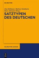 Satztypen des Deutschen 3110224828 Book Cover