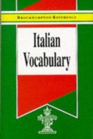 Italian Vocabulary (Brockhampton Reference Series (Bilingual)) 1860190529 Book Cover