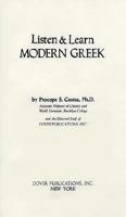 Listen & Learn Modern Greek (Manual Only) (Listen & Learn Series) 0486208826 Book Cover