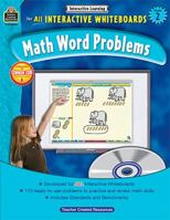 Math Word Problems for all Interactive Whiteboards, Grade 2 1420638505 Book Cover