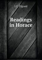 Readings in Horace 1341950530 Book Cover