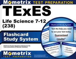 TExES Life Science 7-12 (238) Flashcard Study System: TExES Test Practice Questions & Review for the Texas Examinations of Educator Standards (Cards) 1627339442 Book Cover