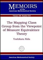 The Mapping Class Group from the Viewpoint of Measure Equivalence Theory 0821841963 Book Cover