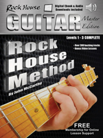 The Rock House Guitar Method Master Edition: Levels 1-3 Complete 1495014630 Book Cover