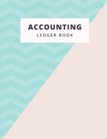 Accounting Ledger Book: Small Business Cash Logbook for Income & Expense, Cashflow Bookkeeping, 8.5 x 11 inch, Two Tones Pastel 1706000987 Book Cover