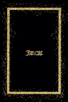 Jack: Name Jack Monogram Notebook - 120 Pages - Size 6x9, Soft Cover, Matte Finish- Gold Confetti Glitter Monogram Blank Lined Note Book, Writing Pad, Journal or Diary Kids, Girls Men & Women 1660388007 Book Cover