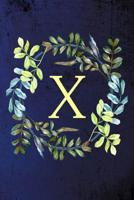 X: Monogram Letter X Notebook 1096869926 Book Cover