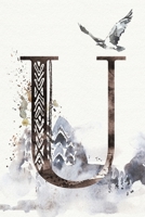 Monthly Planner with Monogram Letter U: Personalized Undated Calendar (Ethnic Design) 1693904950 Book Cover