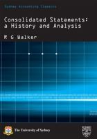 Consolidated Statements: a History and Analysis 1920898328 Book Cover