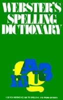 Webster's Spelling Dictionary with Rhyming Dictionary 0824105273 Book Cover