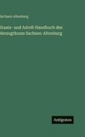 Staats- und Adreß-Handbuch des Herzogthums Sachsen-Altenburg (German Edition) 3563681716 Book Cover