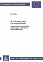 Schriftaneignung ALS Problemloesen: Analyse Des Lesen(lernen)S Mit Kategorien Der Theorie Des Problemloesens 3820401547 Book Cover