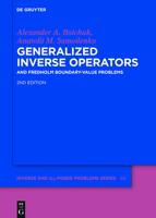 Generalized Inverse Operators 3110378396 Book Cover