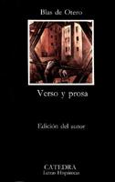 Verso y prosa 8420710008 Book Cover