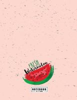 Fresh watermelon notebook: Fresh watermelon on pink cover and Dot Graph Line Sketch pages, Extra large (8.5 x 11) inches, 110 pages, White paper, ... and Paint 1720670056 Book Cover