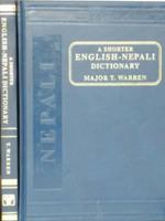 A Shorter English Nepali Dictionary 8120603044 Book Cover