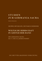 Weltliche Herrschaft in Geistlicher Hand 3110554143 Book Cover