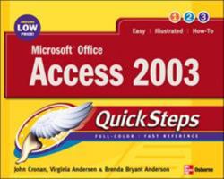 Microsoft Office Access 2003 QuickSteps 0072232293 Book Cover