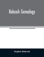 Babcock genealogy 9354023568 Book Cover
