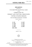 National parks bills 1690876247 Book Cover
