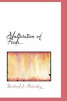 Adulteration of Foods 1016760515 Book Cover