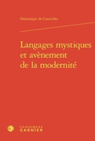 Langages Mystiques Et Avenement de la Modernite 240617784X Book Cover