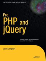 Pro PHP and Jquery 1430228474 Book Cover