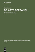 De arte bersandi 311125142X Book Cover
