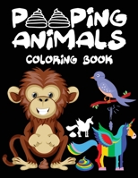 pooping animals coloring book 169247393X Book Cover