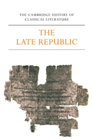 The Cambridge History of Classical Literature 0521273749 Book Cover